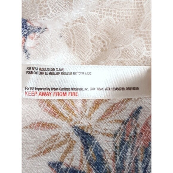 Free People Intimates Romantic Feminine Lace Trim Floral Baby Doll SZ X-Small - Picture 15 of 16